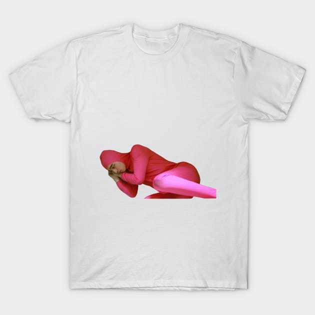 Depressed Pink Guy T-Shirt by CatGirl101